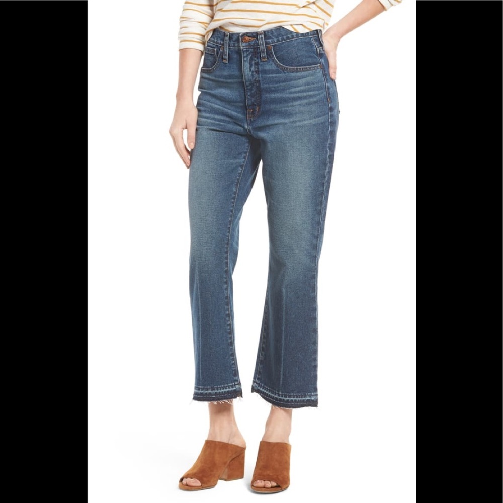 Madewell Retro Crop Boot cut jeans